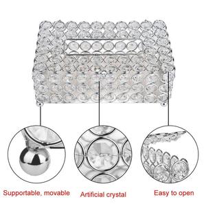 Boîte porte-serviettes en cristal de qualité supérieure pour décorations de table et de mariage - Product Image 5