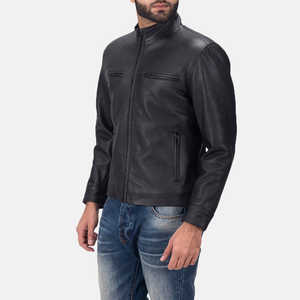 Veste d'hiver pour hommes Top Design 100% cuir de haute qualité col montant personnalisable et manches longues prix raisonnable - Product Image 2