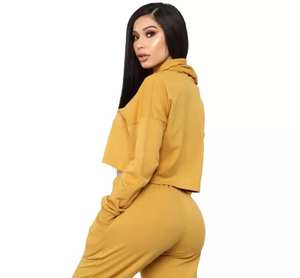 Unisex High Quality Fleece Crop Top Tracksuits Long Sleeves Printed Plus Size Breathable Winter Season Maternity - Product Image 4