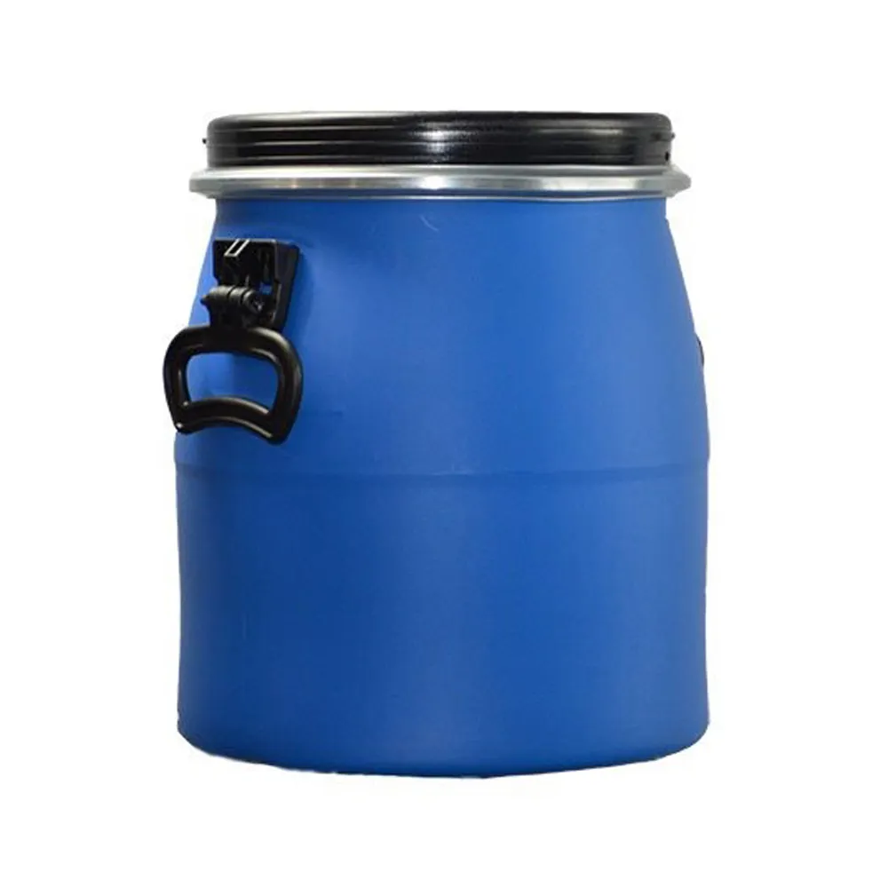 Bidón de plástico de 20L, contenedor de líquido químico HDPE de 20 litros con tapa de rosca, barril de cubo de tambor de plástico de 20KGS personalizado