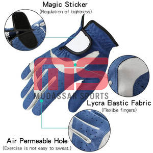 Gants de golf de qualité supérieure avec manchette extensible et respirante et paume antidérapante conçus pour l'entraînement sportif et la pratique en plein air - Product Image 5