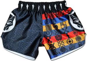 กางเกงมวยไทย,กางเกงมวยเปล่าไนลอนโลโก้เองกางเกง Mma - Product Image 3