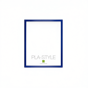 Cadre en plastique bleu brillant de style PLA BASIC 21x29,7 cm pour Bubola & Naibo PLA01 BL MA4 - Product Image 2