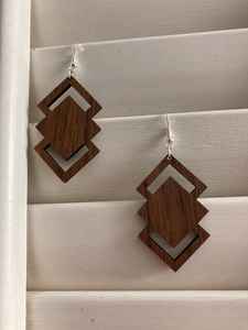 ต่างหูไม้หรูหรา100% คุณภาพสูงต่างหูไม้ทำด้วยมือสำหรับผู้หญิงเครื่องประดับแฟชั่น - Product Image 3