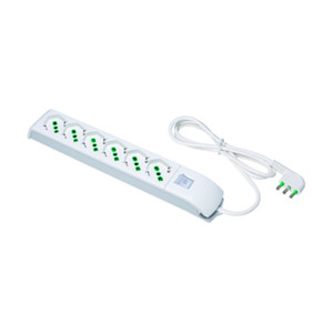 Fme Art.410200 Multipresa Fido 6p Bipasso/Schuko + Interruttore Luminoso - Product Image 1