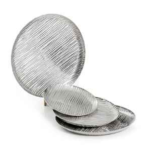 Plateau de service de petit déjeuner de Style Royal, vente en gros, couleur argent, plateau décoratif rustique en métal, thé, café, en bois - Product Image 2