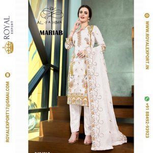 ชุดสูท Maria B ผ้าออแกนซ่าแท้พร้อมงานปักลายด้วยผ้าโปร่งบางเนื้อนุ่ม - Product Image 4