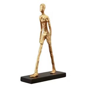 Objet de table rond en métal abstrait, figurine sculpturale moderne, accent de table design, décoration d'intérieur haut de gamme - Product Image 5