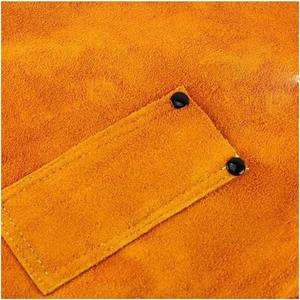 Mangas de soldadura de cuero Protectores de brazo de cuero real Mangas de soldadura Protección de brazo resistente al calor - Product Image 2