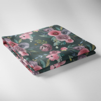 Tissu en polyester brossé double imprimé numérique de haute qualité, séchage rapide, ignifuge, tissu de luxe pour robe