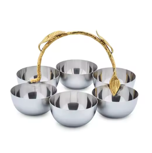 Cuencos para servir frutas y nueces de metal de alta calidad para Decoración de mesa Cuencos para servir platos de alta exigencia a un precio razonable - Product Image 5