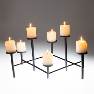 Juego antiguo pulido brillante de 2 soportes de luz de vela hechos a mano de Metal para fiesta de boda y decoración de eventos en casa más preciado - Product Image 5