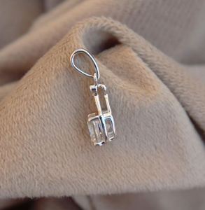 925จี้สร้อยคอเพื่อนเจ้าสาวแบบมินิมอลลิสเตอร์สีเงินสเตอร์ลิงประดับอัญมณีเสน่ห์เล็กๆสำหรับผู้หญิง - Product Image 2