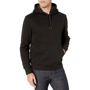 2024 Heavyweight <b>Black</b> Fleece <b>Hoodie</b> Quick dry Pullover Hoodies long sleeves <b>Men's</b> <b>Plain</b> Hoodies For Winter OEM Customized - Product Image 1