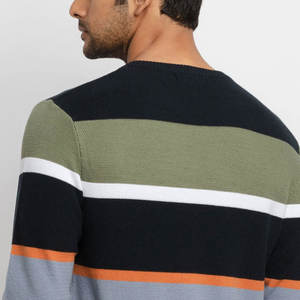 Latest Design Round Neck Collar Men Sweaters Best Selling Custom <b>Polyester</b> <b>Fabric</b> Made Men Sweaters - Product Image 4