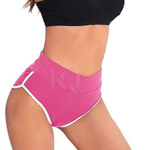 Shorts de sport taille haute effet scrunch, matière extensible respirante, séchage rapide, coupe confortable, parfaits pour la gym et le fitness - Product Image 5