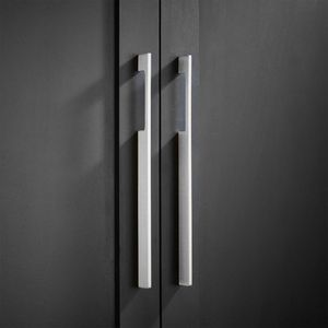 Tirador de armario plateado al por mayor, tirador de latón macizo para el hogar, cocina, muebles de oficina, herrajes, puerta, cajón, armario, tirador de armario - Product Image 3