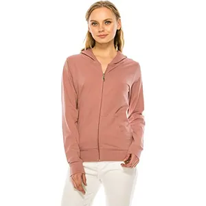 Outwear Sehr gefragtes neues Design Lässige Oberbekleidung Damen Hoodie Vollständig angepasste, hochwertige Fleece-Reißverschluss-Sport bekleidung