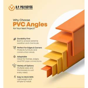 High Grade Orange PVC L Angle Extruded Profile with 25mm Size for Electrical Furniture and Construction Use for Worldwide Export - Product Image 6