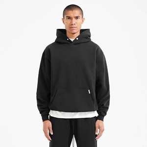 Logo personnalisé des fabricants 100% coton lourd pull à capuche surdimensionné pour hommes automne à capuche en gros épais blanc surdimensionné - Product Image 3