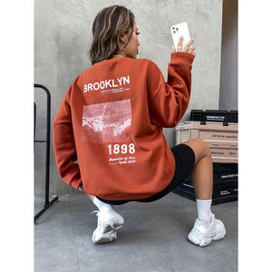 Vente à chaud Pull à capuche pour femme Impression personnalisée Nouvelle mode avec logo au dos Prix de gros - Product Image 6