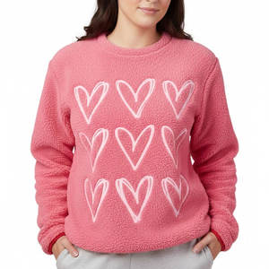Sudadera con Diseño de Corazón para San Valentín, Cómoda y Elegante, Ideal para la Moda de Temporada y Ocasiones Especiales - Product Image 1
