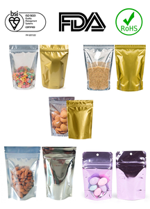 Fabricante verificado personalizado PE alimentos envasado a prueba de humedad ventana Mylar cremallera PET plástico Offset impreso supermercados - Product Image 2