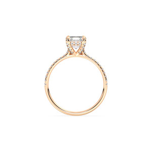 REYES Meilleure vente Design classique Asscher Cut 1.35Ct Lab Grown Diamond Solitaire Bague en or massif 14K CVD Diamond Jewelry - Product Image 5