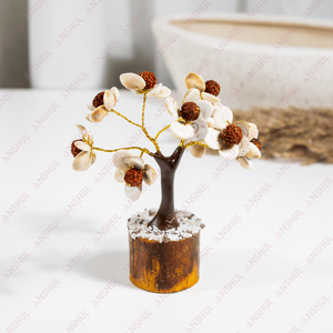 Árboles de Piedras Preciosas Rudraksh Gomati Hechos a Mano de Calidad Premium Grado AAA con Base de Madera Natural de la India, Disponibles en Grandes Cantidades - Product Image 5