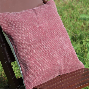 Housses de coussin brodées de couleur rose design 2 couleurs housses de coussin oreillers de style imprimé Jaipuri pour la décoration de la maison et du salon - Product Image 1