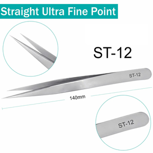 Pince à cils professionnelle en acier inoxydable véritable pour l'extension des cils Vetus Volume russe Haute précision Durable - Product Image 5