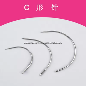 Aiguilles de vente chaude japon or Rose incurvé couture à la main C Type perruque faisant aiguille aiguilles de tissage de cheveux - Product Image 6