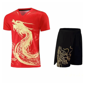 Ensembles d'uniformes de tennis unisexe personnalisés en gros meilleure qualité jupe supérieure respirante hommes femmes sport impression numérique 100% personnalisée - Product Image 5