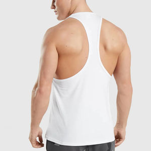 คอลเลกชันใหม่ยิมฟิตเนสผู้ชายเสื้อกล้ามที่กําหนดเองUSAขนาดยืดผู้ชายTanktops Singletsผู้ชายTanktops Ribbedโลโก้ที่กําหนดเอง - Product Image 5