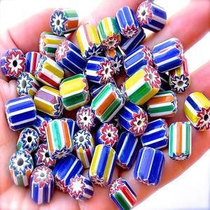 ลูกปัดยางคริสตัลลายบั้งหลากสีมีสไตล์งานแฮนด์เมดดีไซน์โคมไฟสำหรับทำเครื่องประดับตามสั่ง - Product Image 3