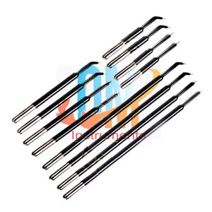 Ensemble d'aiguilles de micro-dissection réutilisables OldMed Instruments Top Colorado 5 cm 12 cm droites/angulaires en acier inoxydable, pince électrique - Product Image 6