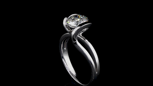 แหวนเพชรเลี้ยงในห้องปฏิบัติการพร้อมฐานที่ปรับแต่งได้ |   ผู้ผลิตเครื่องประดับแบบ OEM/ODM ตามสั่ง - Product Image 4