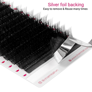 Yy W pestañas fibra PBT alemana efecto entrecruzado ventiladores prefabricados 4mm 5mm 6mm bandejas de extensión de pestañas al por mayor extensiones de pestañas OEM - Product Image 6