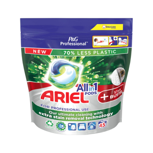 Pour Ariel Compact 57 dosettes de nettoyage doux parfum éclaircissant pour tissu puissance pour un nettoyage efficace utilisation du détergent de salle de bain - Product Image 1