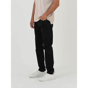 AIFUMI Jeans Casuales Vintage Negro Azabache de Corte Recto, Cintura Media, Transpirables, Impermeables, con Bordado - Product Image 3
