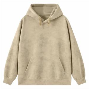 Sudadera Ecológica Personalizada con Bordado, Impresión Gratuita de Logotipos e Imágenes, Diseño Vintage Lavado, Mangas Largas, Estampado de Cera, Algodón Cultural - Product Image 3