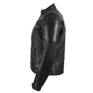 Veste d'hiver en cuir à logo personnalisé pour hommes de qualité supérieure coupe ajustée nouveau style 100% vêtements chauds originaux vestes en cuir - Product Image 5