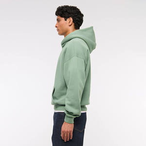 Sweat-shirt à capuche oversize pour homme en molleton français 100% coton, uni, vierge, de haute qualité, avec logo personnalisé - Product Image 5