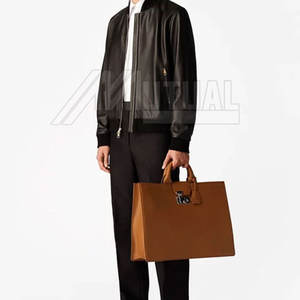 Precio al por mayor de tamaño personalizado chaqueta de cuero de uso al aire libre de los hombres de primera calidad chaqueta de cuero genuino hecho en Pakistán - Product Image 6