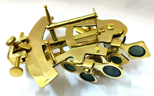 ÚLTIMAS ARTESANÍAS DE MADERA MACIZA SEXTANT NAUTICO/PRODUCTO MARIN/LATÓN ANTIGUO DECORATIVO CON CAJA DE MADERA - Product Image 3