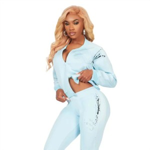 Survêtement empilé authentique pour femme-Tissu confortable et léger, idéal pour la mode et l'usure quotidienne" - Product Image 6