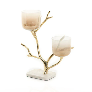 Bougeoir en métal de style arabe à thème floral de luxe - Product Image 2