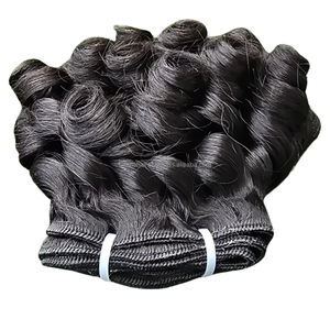 Extensions de cheveux bouclés LuxuryFumi, 100% cheveux humains vierges Remy non traités, cheveux indonésiens, cuticules alignées, double trame machine, sans nœuds - Product Image 4