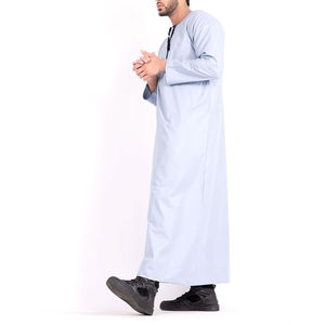 Thobe Jubba pour hommes multicolores de style arabe, livraison en ligne, nouvelle arrivée, service OEM, faible MOQ, qualité supérieure, modèles de Kurta pour hommes - Product Image 5