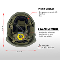 Casque tactique TJ-OUTDOORS IIIA en UHMWPE - Composite balistique en aramide 1,45 kg pour la sécurité en extérieur |   Style rapide et couleur personnalisée